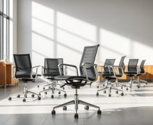 Стулья для офиса на металлическом каркасе: комфорт и надежность на работе