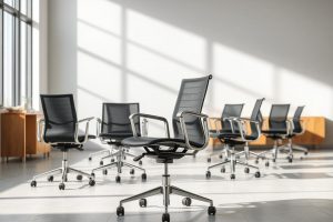 Стулья для офиса на металлическом каркасе: комфорт и надежность на работе