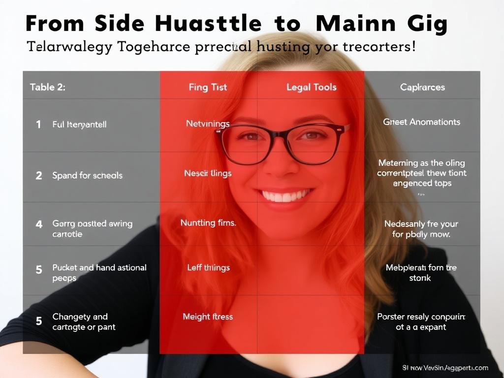    From Side Hustle to Main Gig: Turning Your Passion into a Career. Tabelle 2: Finanz- und Rechtspflegetools