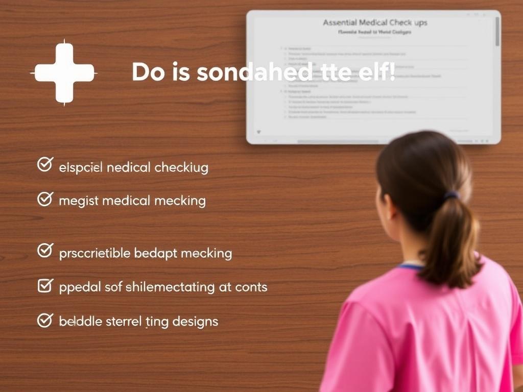 Chequeos Médicos Anuales Imprescindibles para la Mujer.. Sample Annual Checkup Checklist