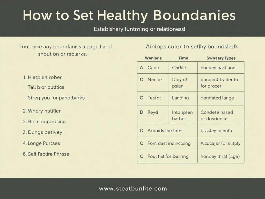 Cómo Establecer Límites Sanos en tus Relaciones.. Quick Reference Table: Boundary Types and Example Phrases Cómo Establecer Límites Sanos en tus Relaciones.. Quick Reference Table: Boundary Types and Example Phrases