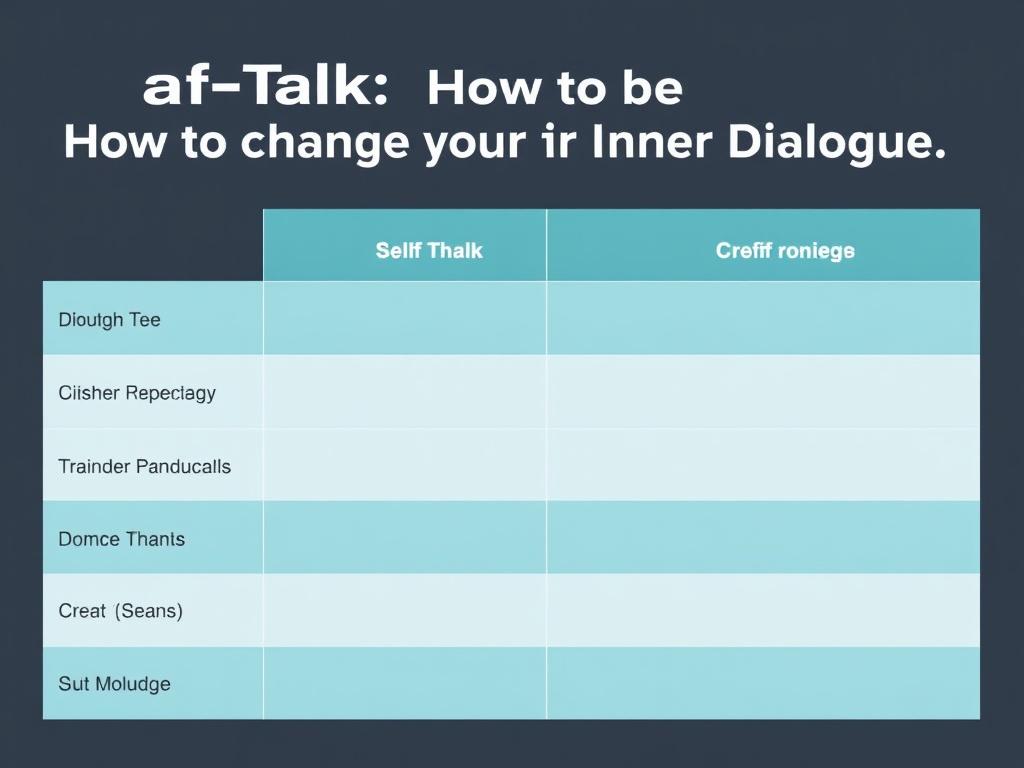 Self-Talk: Cómo Cambiar tu Diálogo Interno.. Table: Comparing Techniques at a Glance