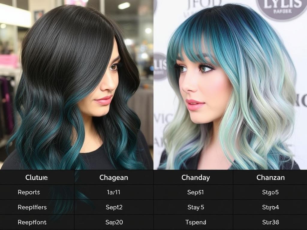 Les tendances coiffure de l'année : Coupes et colorations.. Cut Comparison Table Les tendances coiffure de l'année : Coupes et colorations.. Cut Comparison Table