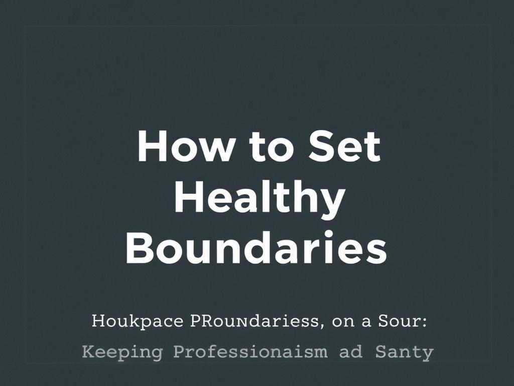 Cómo Establecer Límites Sanos en tus Relaciones.. Workplace Boundaries: Keeping Professionalism and Sanity Cómo Establecer Límites Sanos en tus Relaciones.. Workplace Boundaries: Keeping Professionalism and Sanity