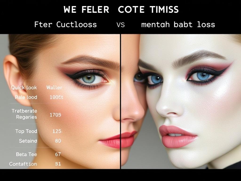     Make-up Trends für die neue Saison. Tableau comparatif : looks rapides vs looks élaborés