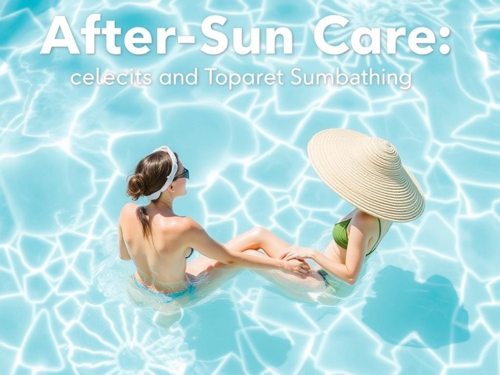    After-Sun-Pflege: Beruhigende Tipps nach dem Sonnenbad. After-Sun Care and Skin Cancer Awareness