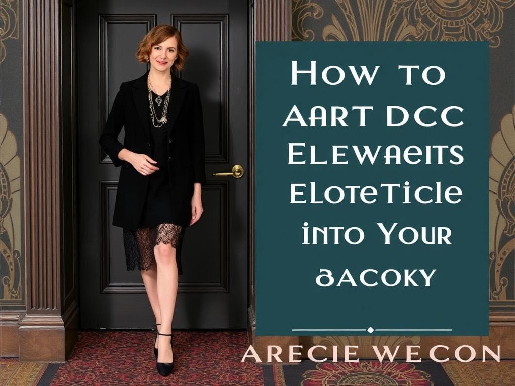     How to Incorporate Art Deco Elements into Your Wardrobe. How to Photograph and Archive Your Deco Looks