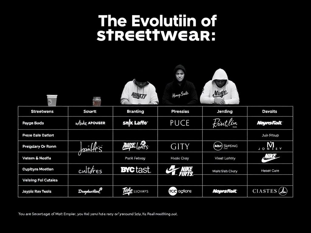 The Evolution of Streetwear: From Subculture to Mainstream. Table: Brands and what they brought to the table     The Evolution of Streetwear: From Subculture to Mainstream. Table: Brands and what they brought to the table