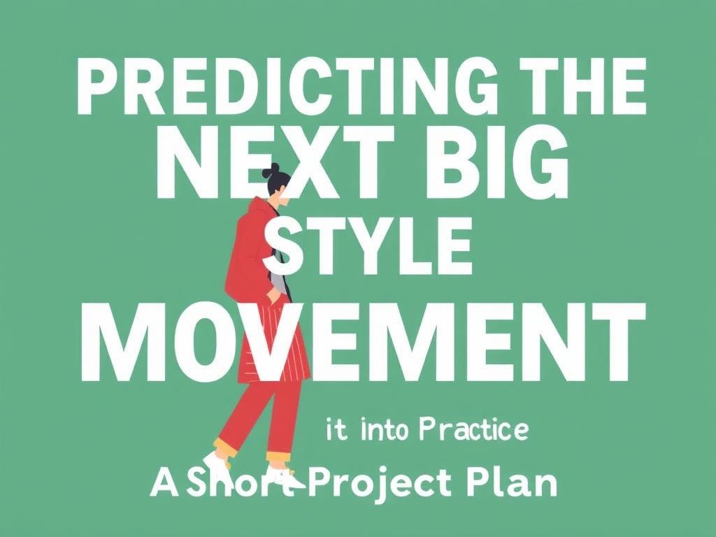     Predicting the Next Big Style Movement. Putting It Into Practice: A Short Project Plan